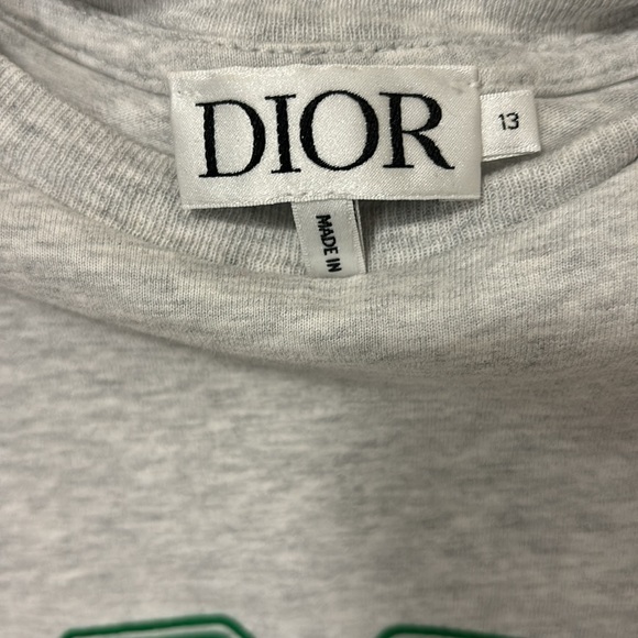 Dior T-Shirt tee Pale Gray Heathered Cotton Jersey - Picture 4 of 5
